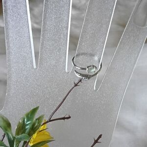 Vintage Sterling Silver and Opal Ring Size 7.5